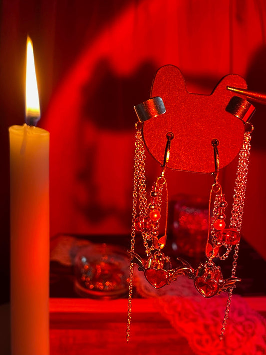 Ruby Reckoning Earrings