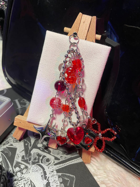 Crimson Reverie Charm Strap