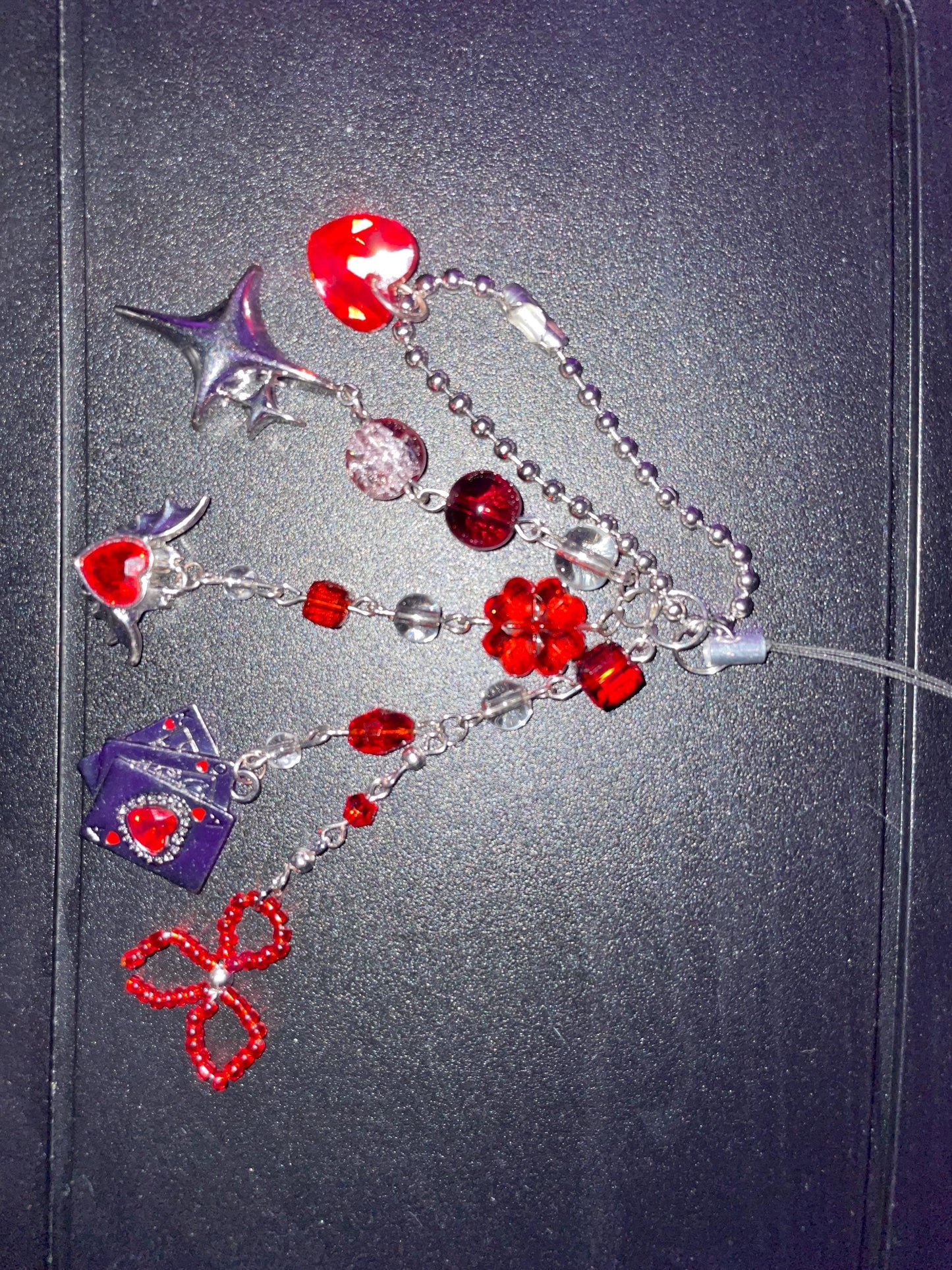 Crimson Reverie Charm Strap
